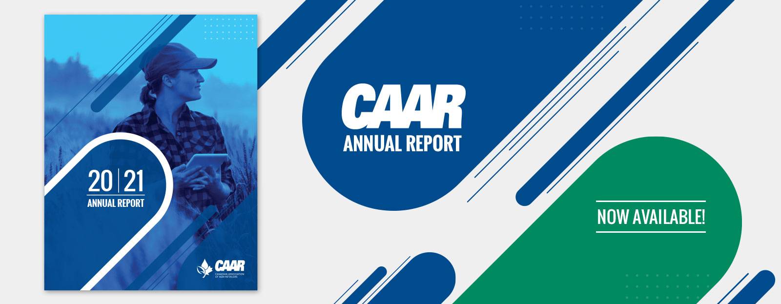 Banner for The CAAR 2021 Annual Report is now available