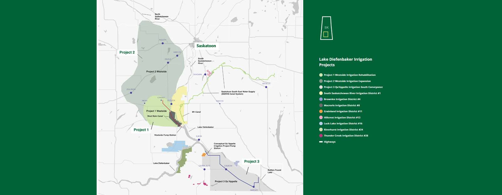 Water set to flow Lake Diefenbaker in Saskatchewan