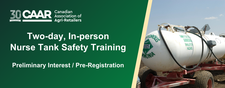 Nurse tank in a field. 2 Day, In Person Nurse Tank Safety training
