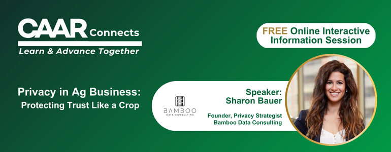 FREE online interactive information session - Privacy in Ag Business: Protecting Trust Like a Crop