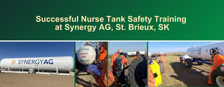Successful Nurse Tank Safety Training at Synergy AG, St. Brieux, SK
